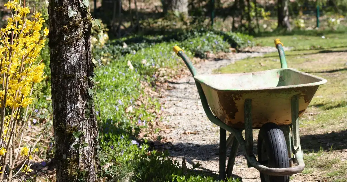 Préparation du potager au printemps avec travail du sol, paillage et planification des cultures au potager familial