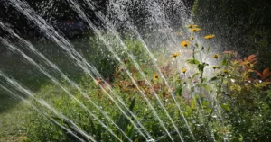 Jardin pendant les vacances : arrosage automatique qui garde massifs et fleurs en vie durant l'absence